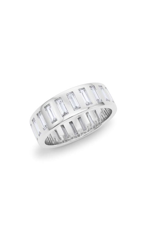 Men's Baguette Lab Created Diamond Eternity Band Ring