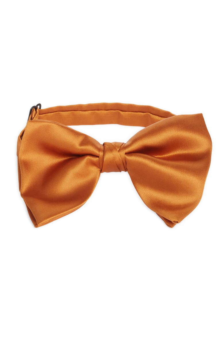 Silk Butterfly Bow Tie, Main, color, COPPER