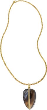 BY PARIAH XL Diamond Pebble Pendant Necklace