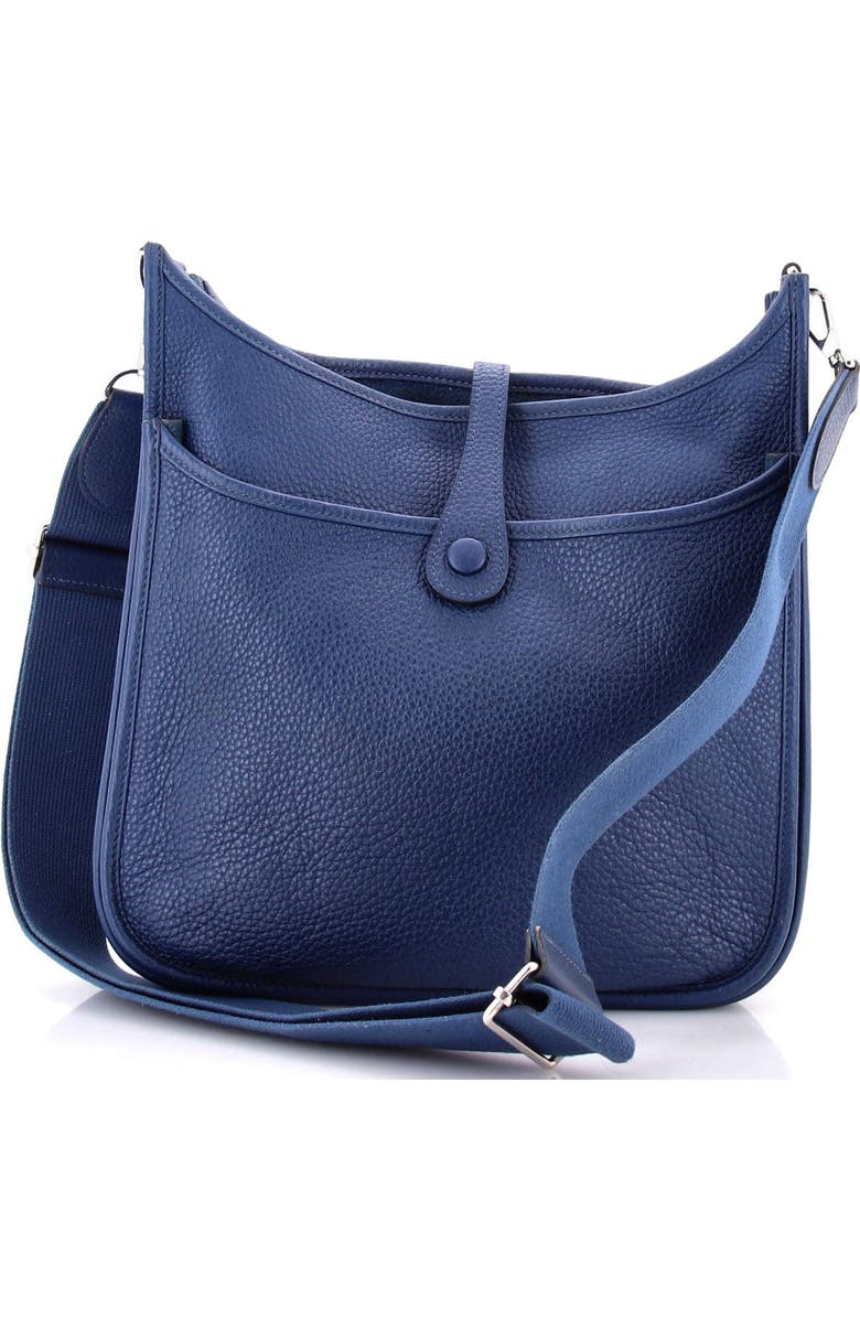 Pre-Owned Hermes Evelyne Bag Gen III Clemence PM, Alternate, color, Deep Blue