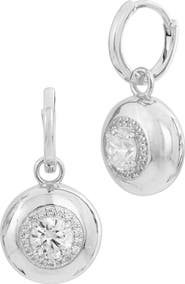 SAVVY CIE JEWELS Bezel Drop Earrings