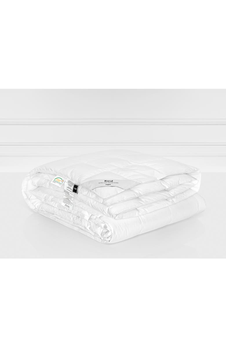 Togas Royal goose down comforter, Main, color, White