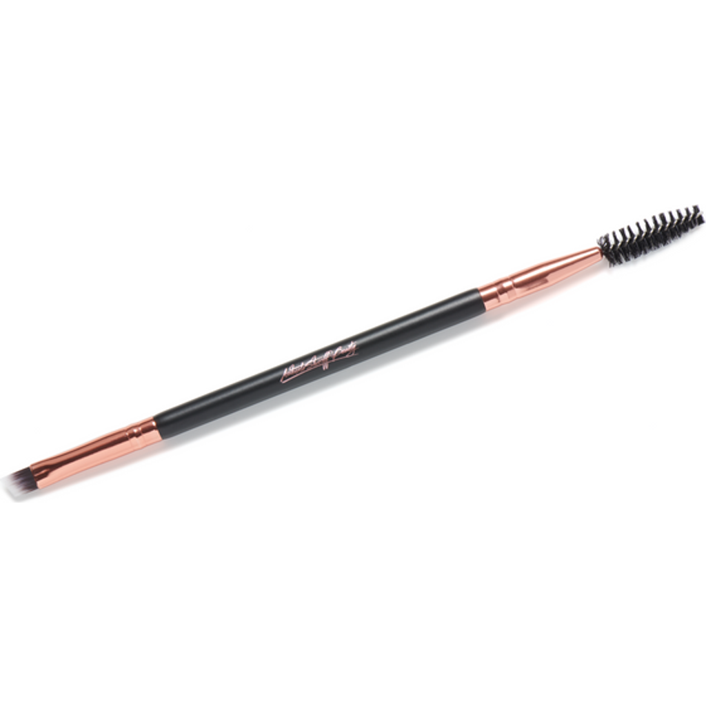 Ashunta Sheriff Beauty Browzing Dualend Eyebrow Brush In Black