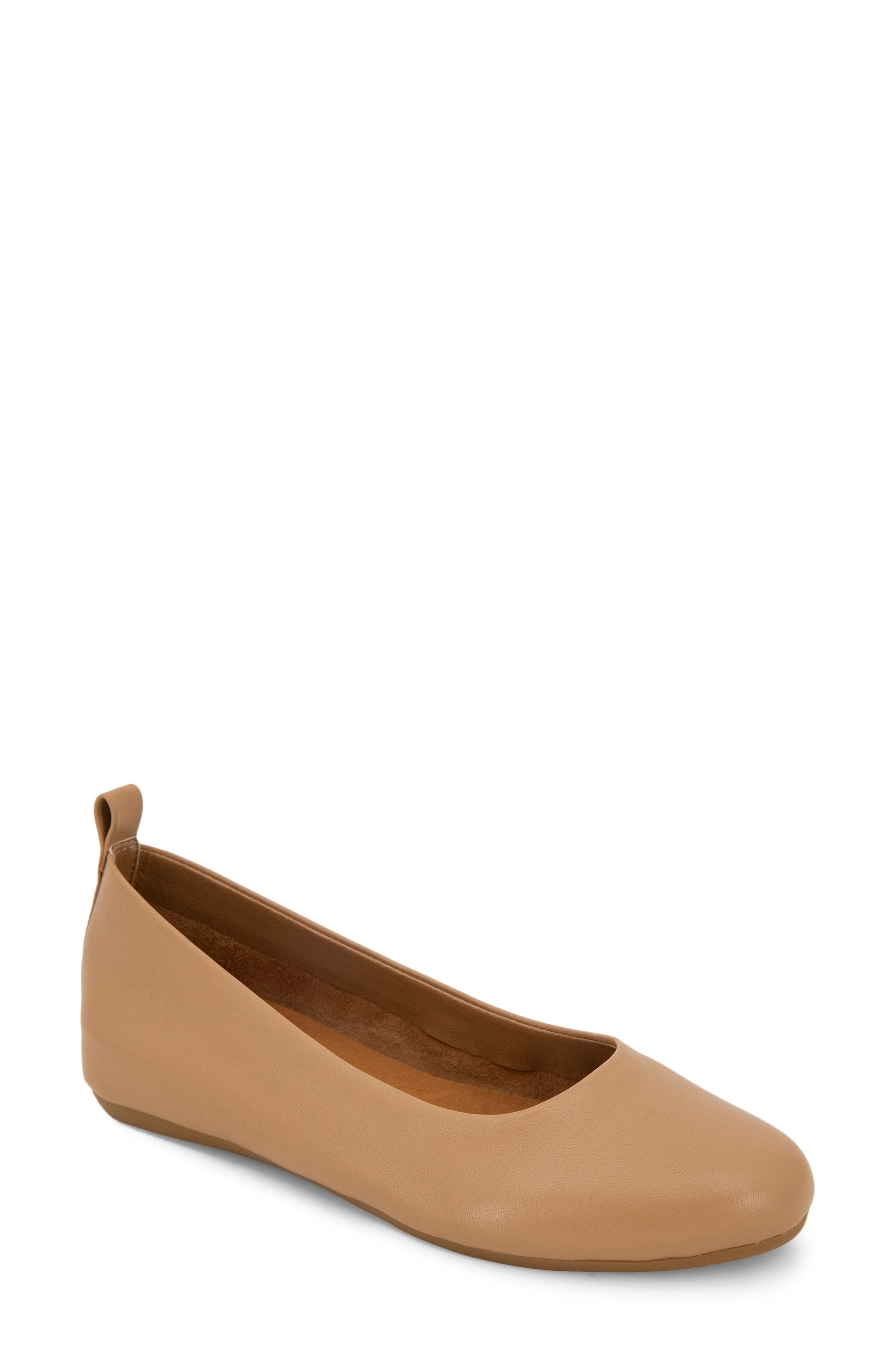 Nalah Ballet Flat, Main, color, CAMEL