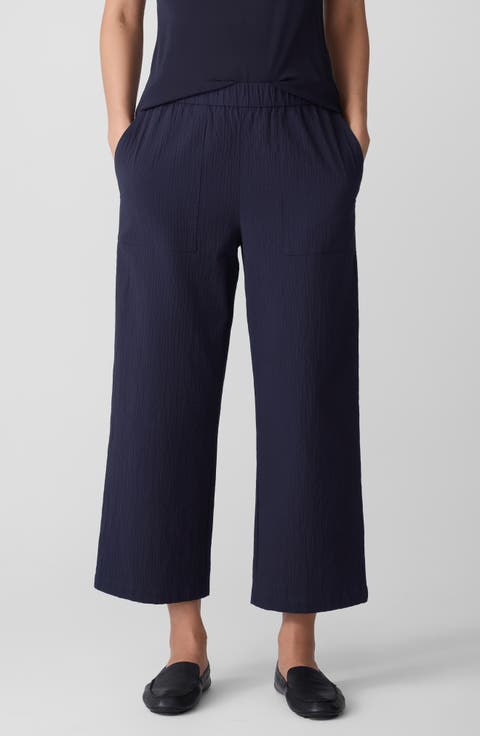 Stretch Organic Cotton Crop Pants