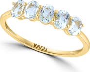 EFFY Gold Plated Sterling Silver Gemstone Band Ring