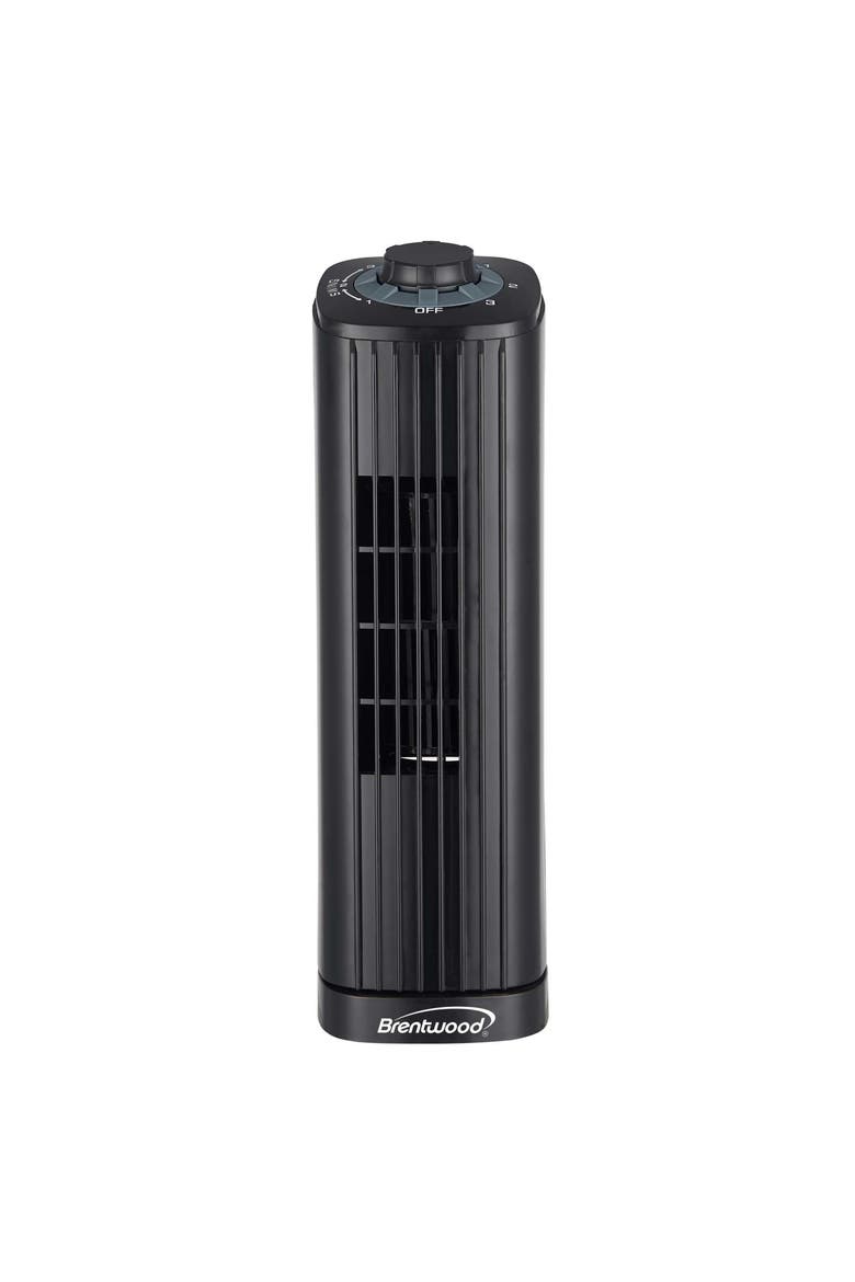 14 Inch 3-Speed Oscillating Portable Tower in Black, Main, color, Black
