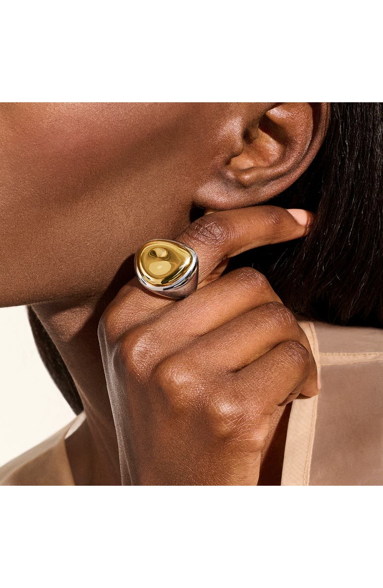 John Hardy Pebble Ring, Sterling Silver, Gold, Alternate, color, Silver