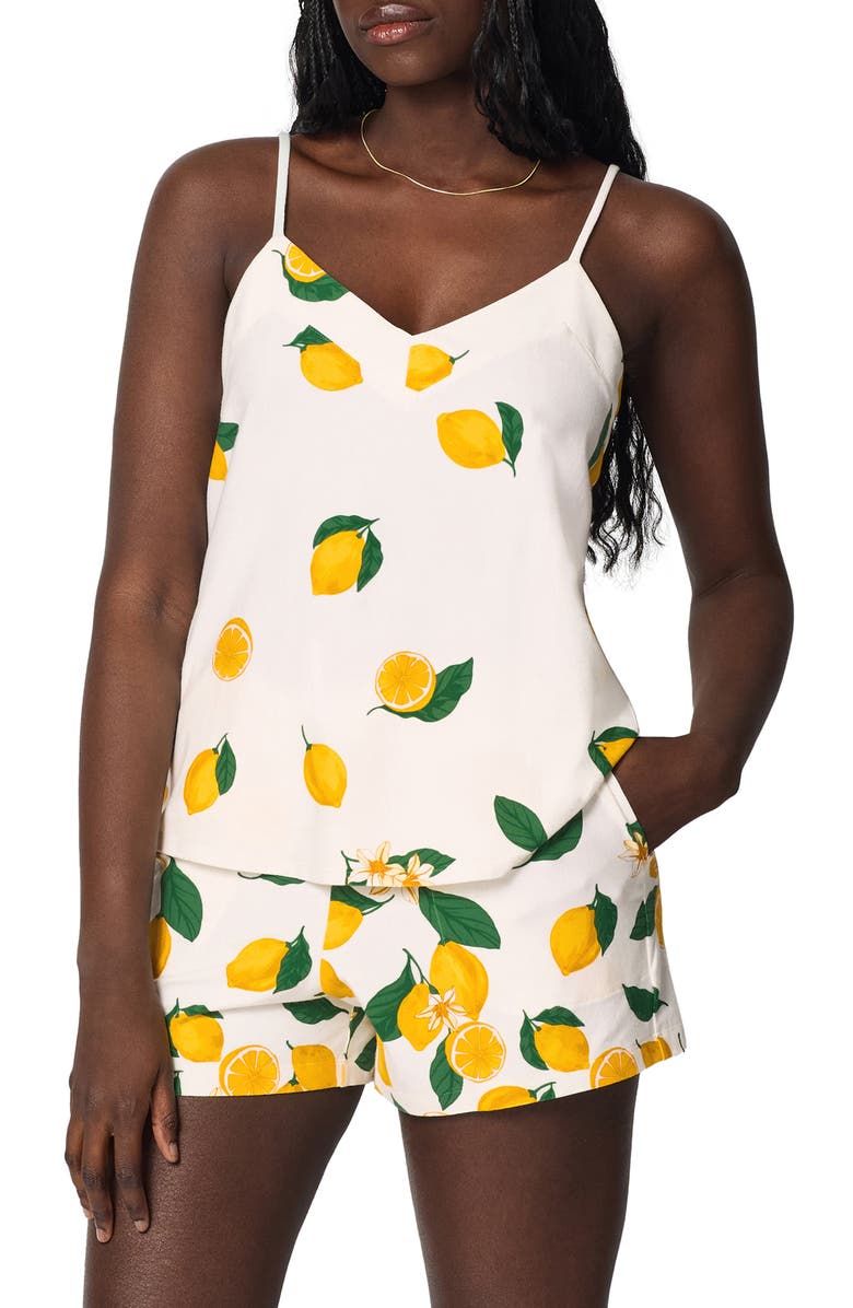 BedHead Pajamas Print Short Pajamas, Alternate, color, Main Squeeze Border