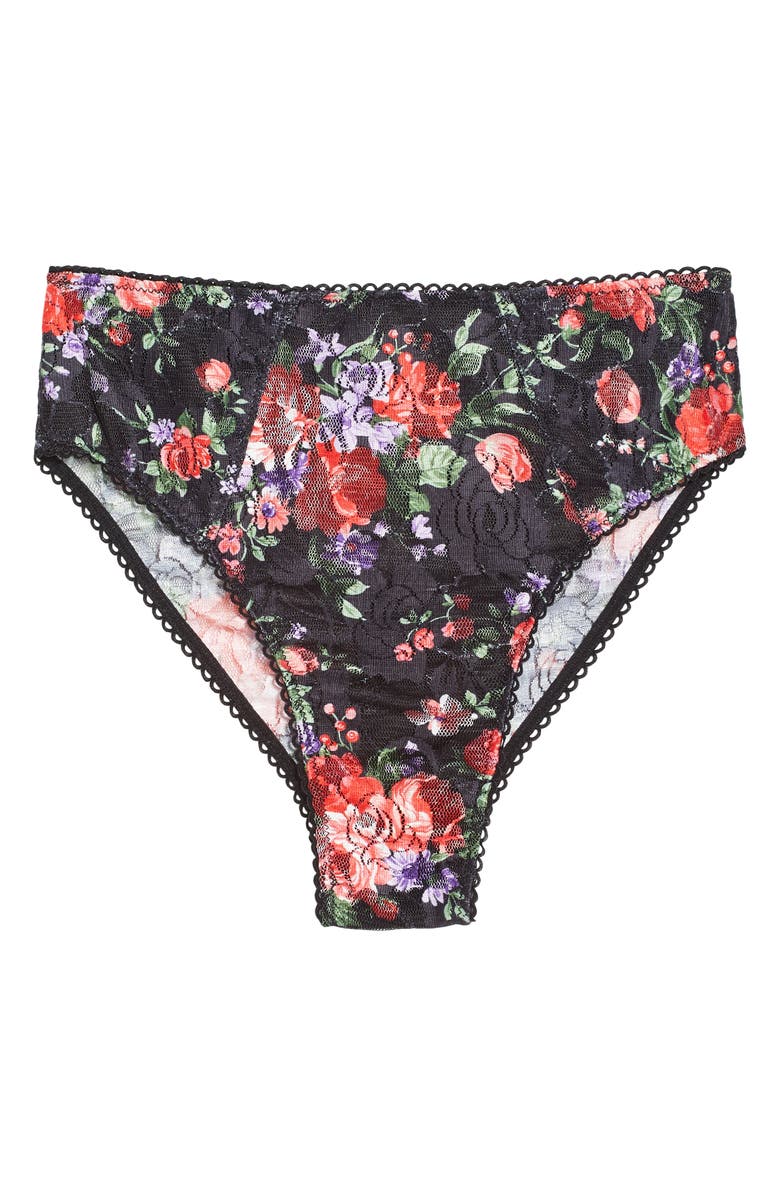 KILO BRAVA High Waist Floral Lace Panties, Alternate, color,