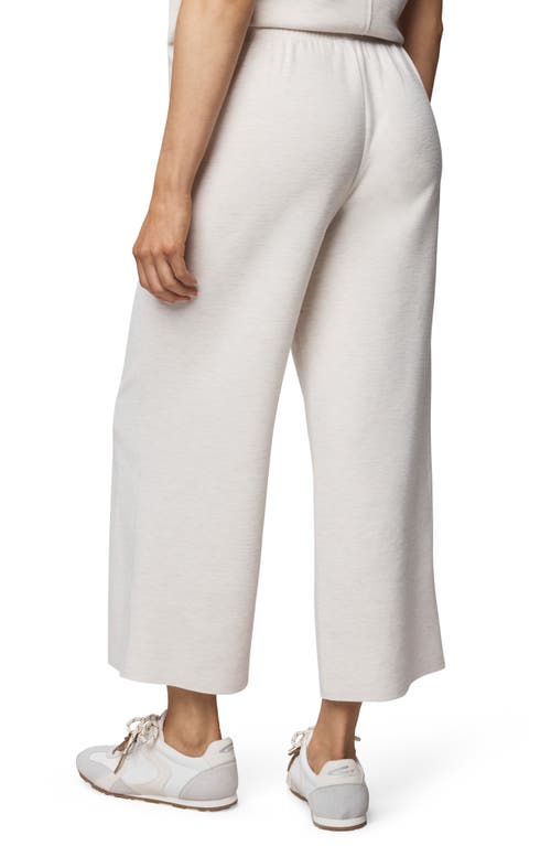 Splendid Winslow Crop Wide Leg Sweatpants In Neutral