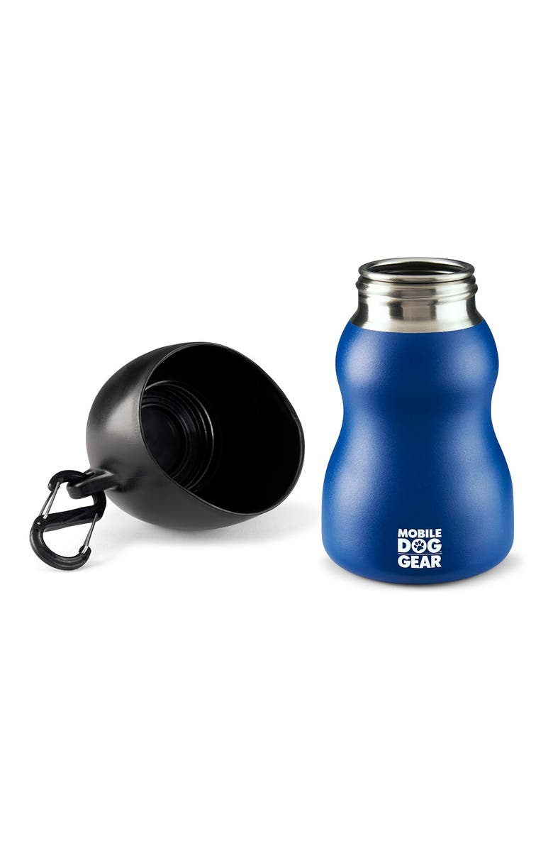 MOBILE DOG GEAR 9.5oz. Water Bottle - Black/Blue - Set of 2, Alternate, color, 