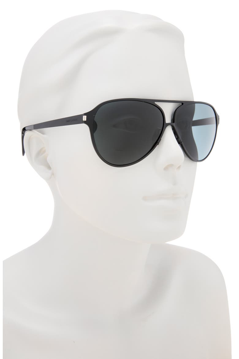 Aviator Sunglasses, Alternate, color, BLACK BLACK BLACK