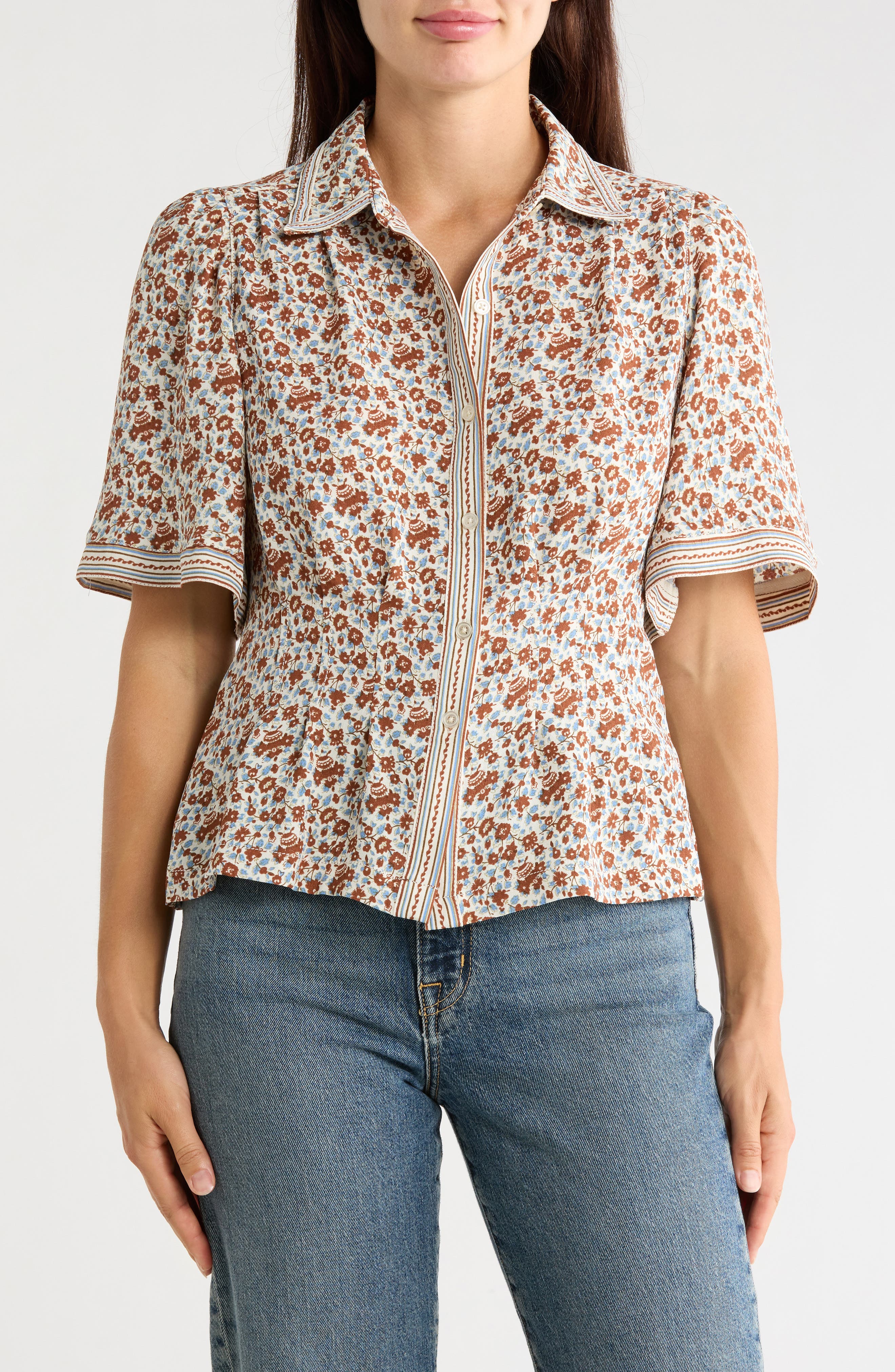 selected CREAM/ CHESTNUT DAISY