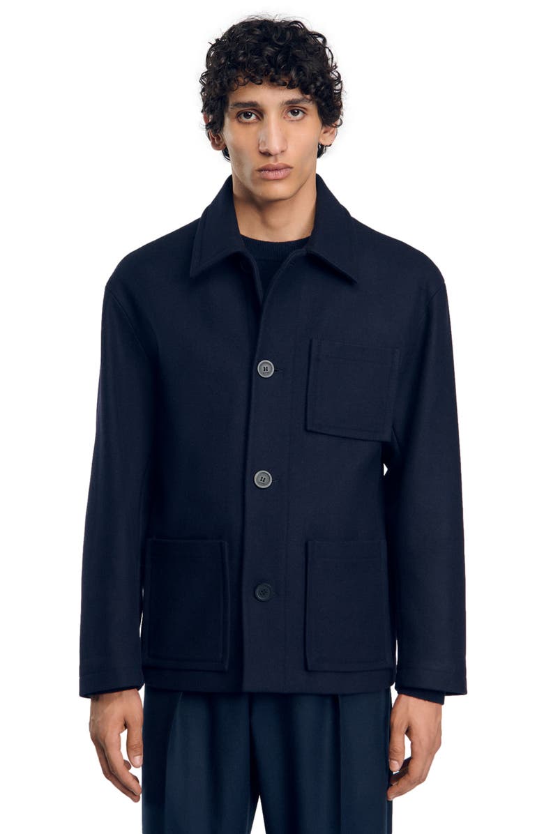SANDRO Workwear jacket, Alternate, color, 