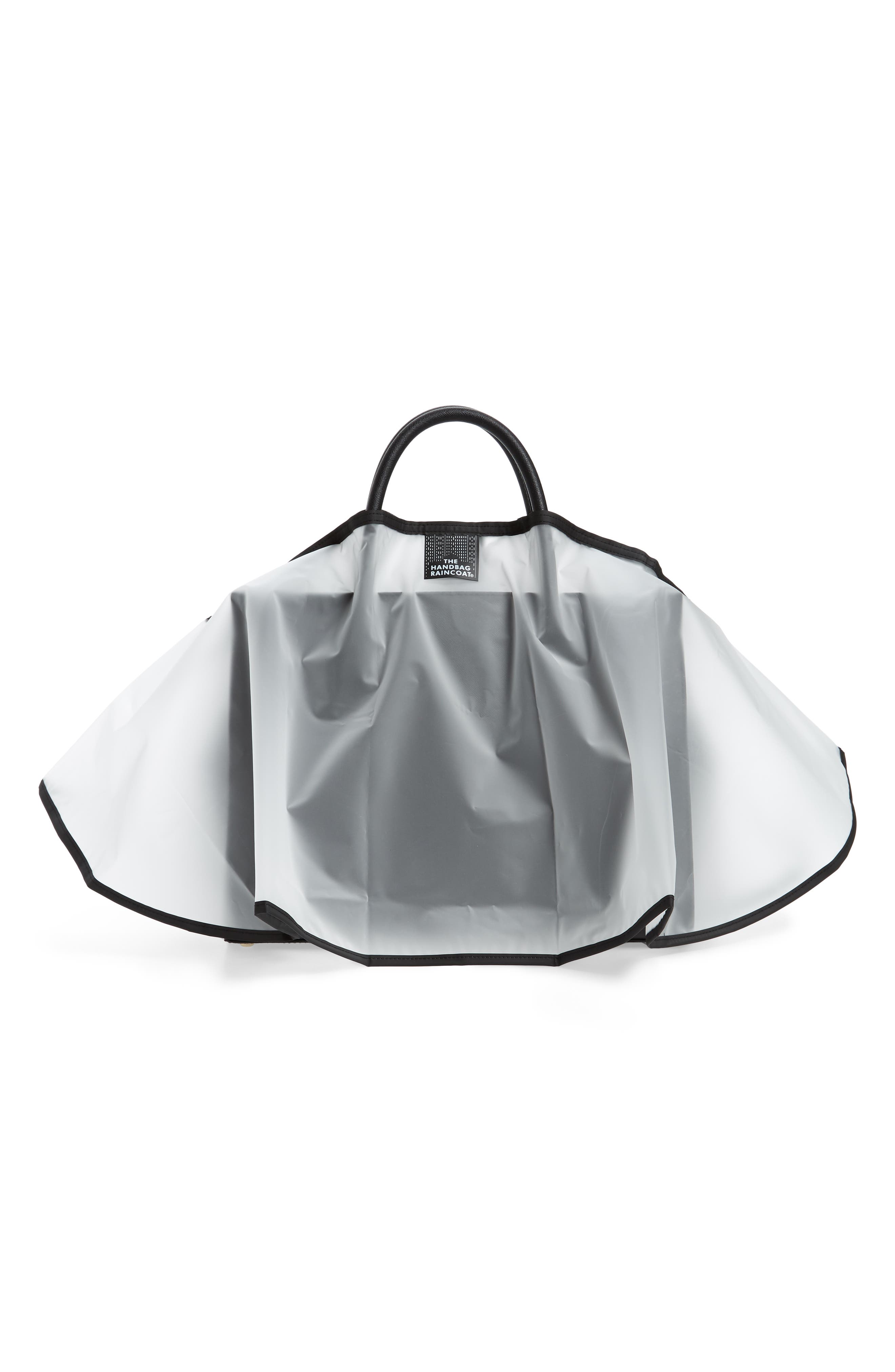 THE HANDBAG RAINCOAT Midi Clear Handbag Protector, Alternate, color, 