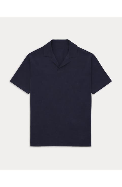 Adrien V-Neck Cotton Polo