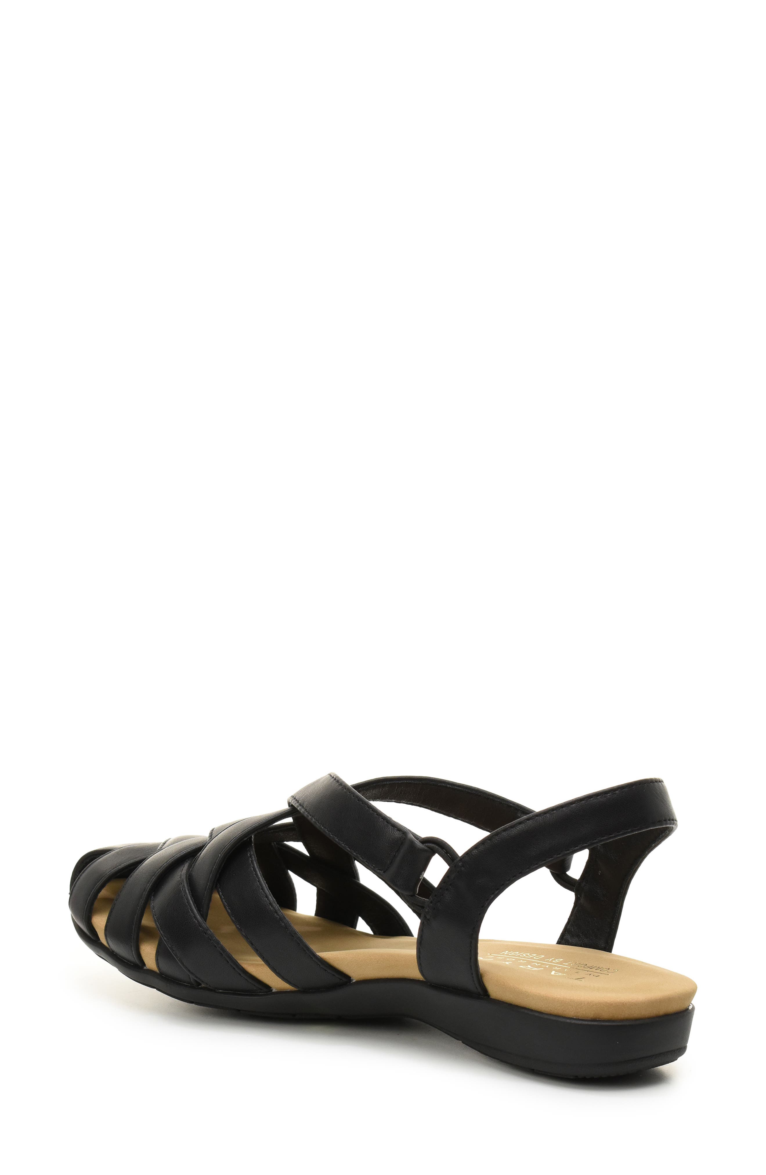 Taryn Rose Woven Slingback Sandal, Alternate, color, Black