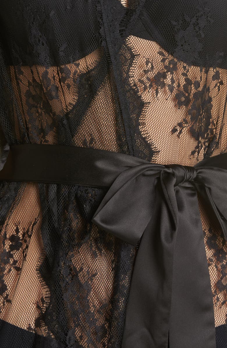 Ann Summers Saria Sheer Lace Robe, Alternate, color,