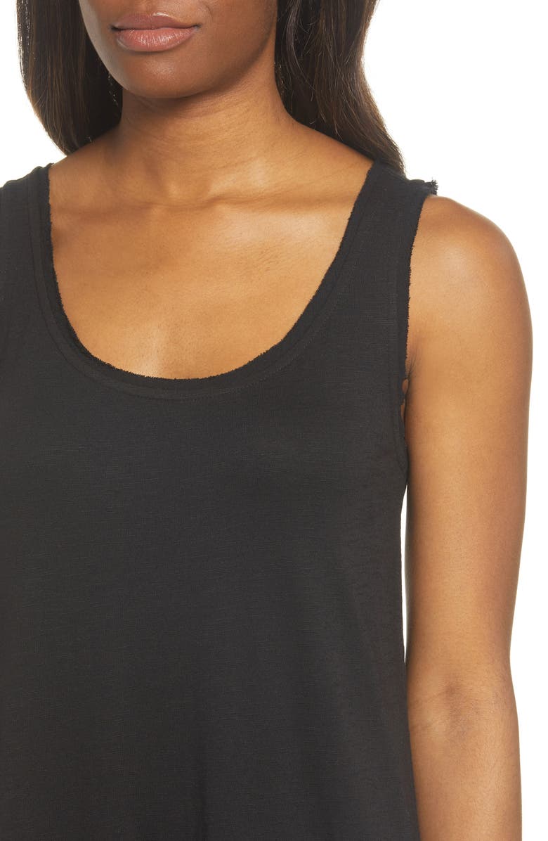 Caslon<sup>®</sup> Mixed Media Drop Waist Maxi Dress, Alternate, color,