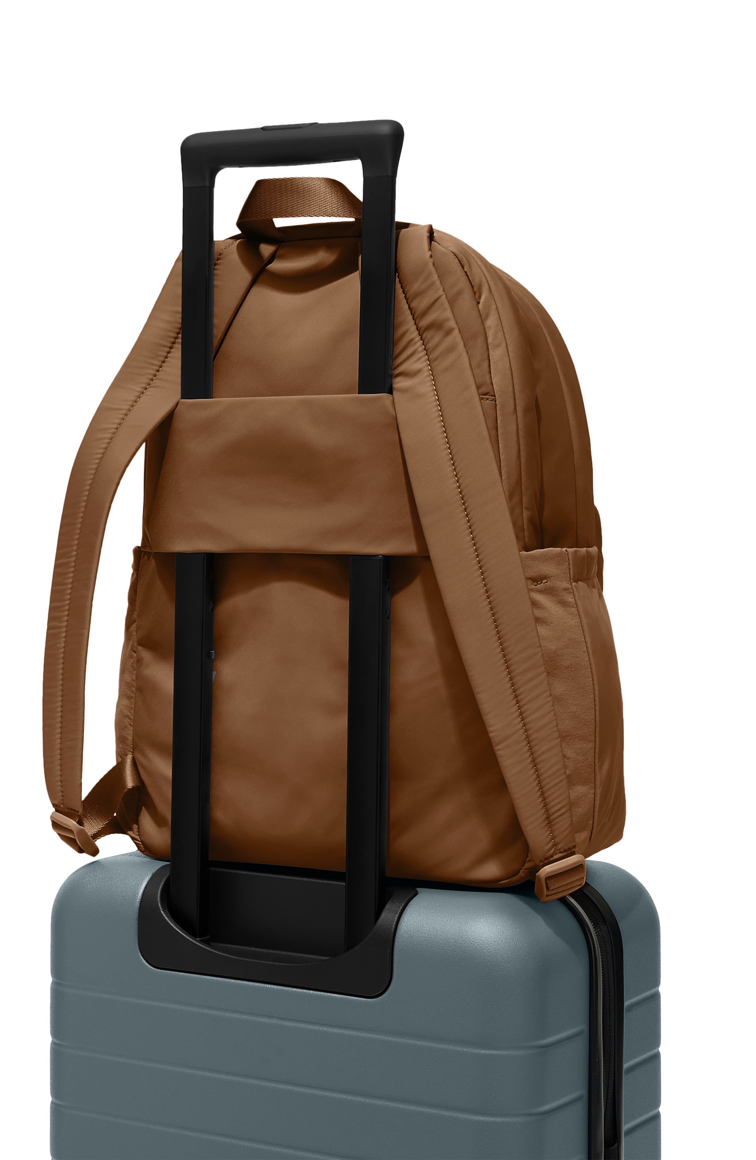 Away Large Featherlight Backpack, Alternate, color, Amaro Brown