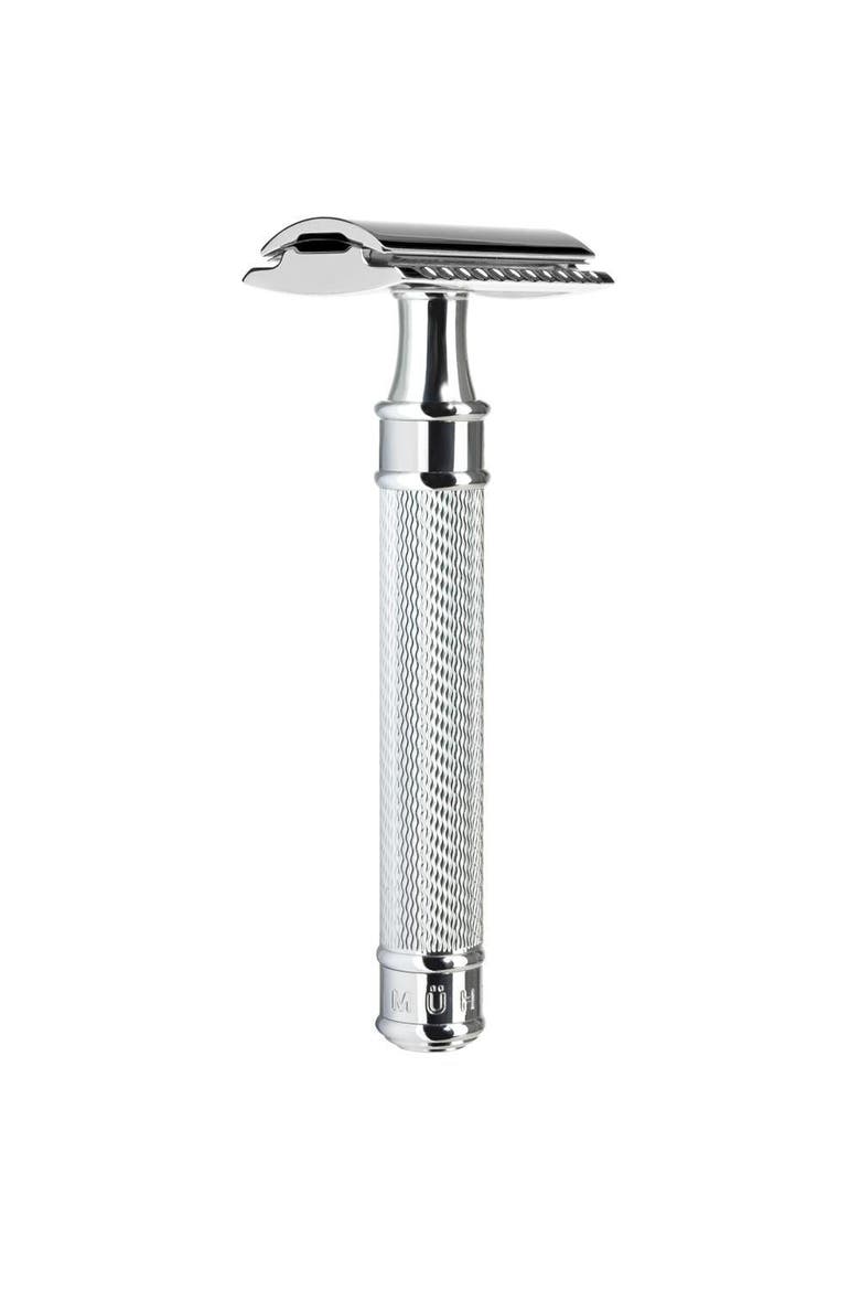 Traditional Large Chrome Safety Razor - Closed Comb, Main, color, Chrome