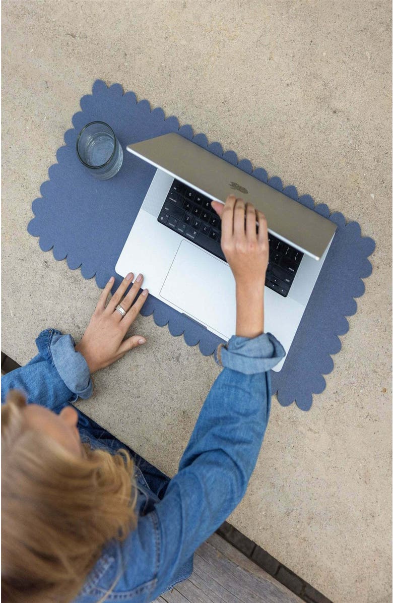 Graf Lantz Crest Merino Wool Medium Desk Pad, Alternate, color, 