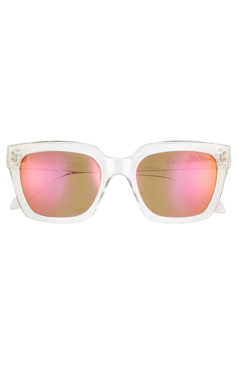 Lilly Pulitzer<sup>®</sup> Lilly Pulitzer Celine 54mm Polarized Square Sunglasses, Alternate, color, 