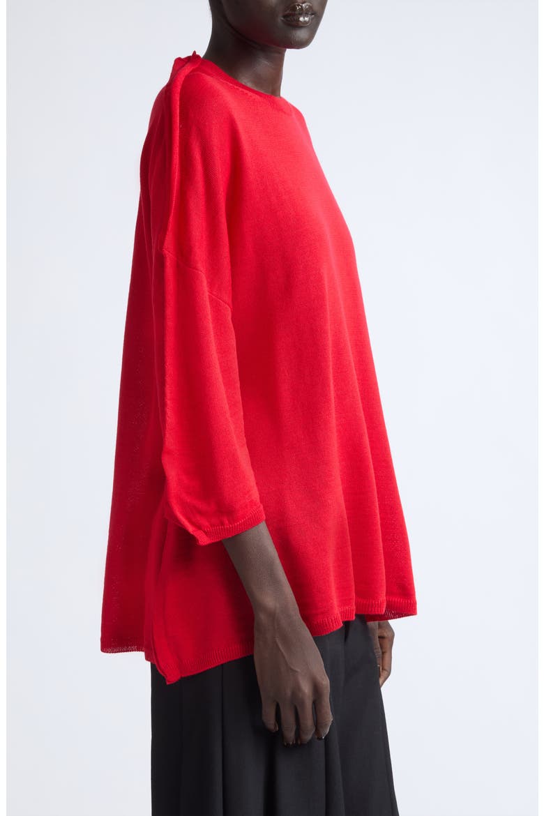 12 Gauge Acrylic and Wool Sweater, Alternate, color, RED