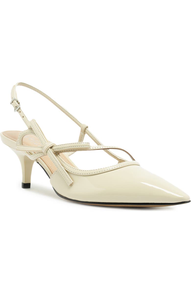 Arezzo Tessa Pointed Toe Slingback Pump, Main, color, Polar White
