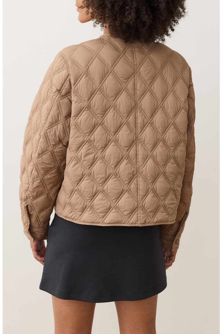 Marina Quilted Liner Jacket, Alternate, color, CARAMEL