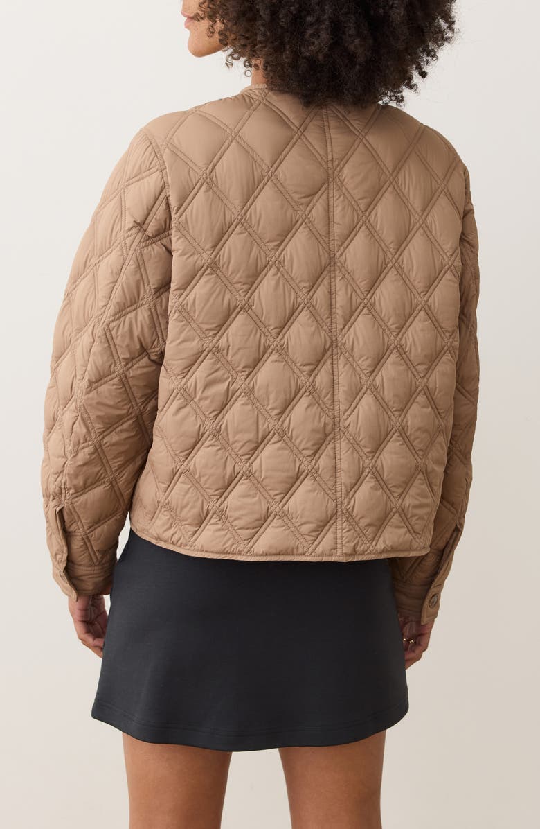 Marine Layer Marina Quilted Liner Jacket, Alternate, color, Caramel