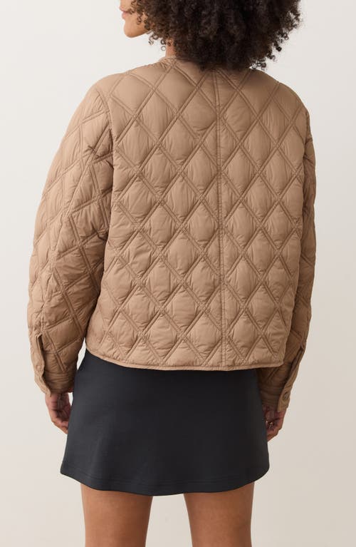 Marine Layer Marina Quilted Liner Jacket In Nude