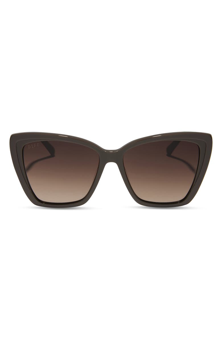 DIFF Becky II 56mm Cat Eye Sunglasses, Main, color, Truffle Gradient