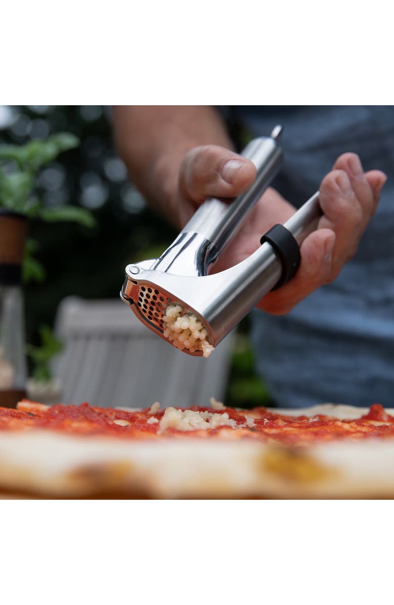 Rosle Stainless Steel Slim Mincing Garlic Press, Alternate, color, Silver