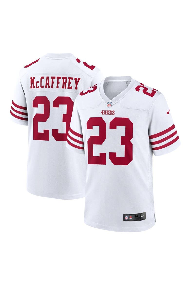 Men's Nike Christian McCaffrey White San Francisco 49ers Game Player Jersey, Main, color, White
