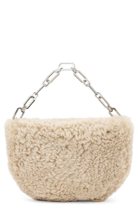 Madea Mini Genuine Shearling Clutch Bag