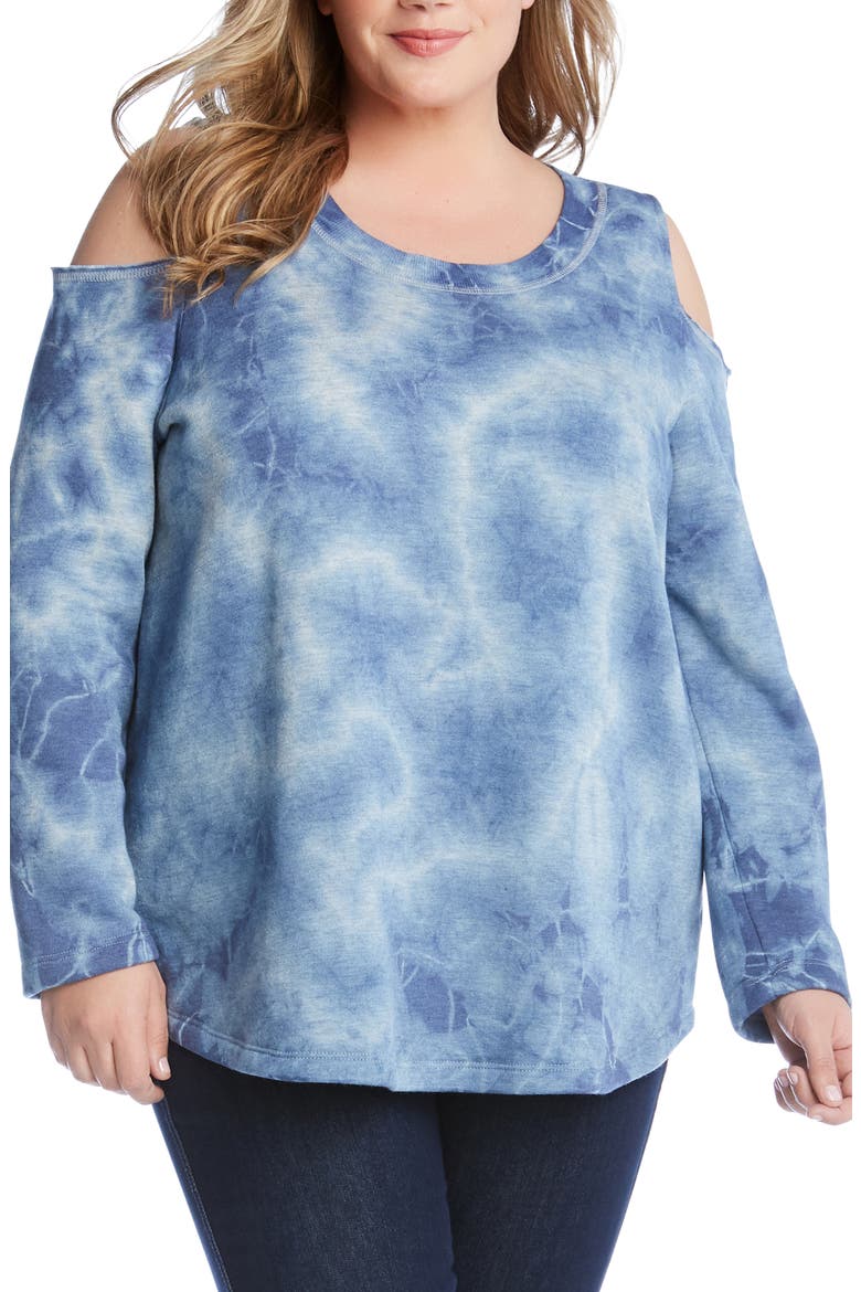 Cold Shoulder Sweatshirt, Main, color, TYE DYE