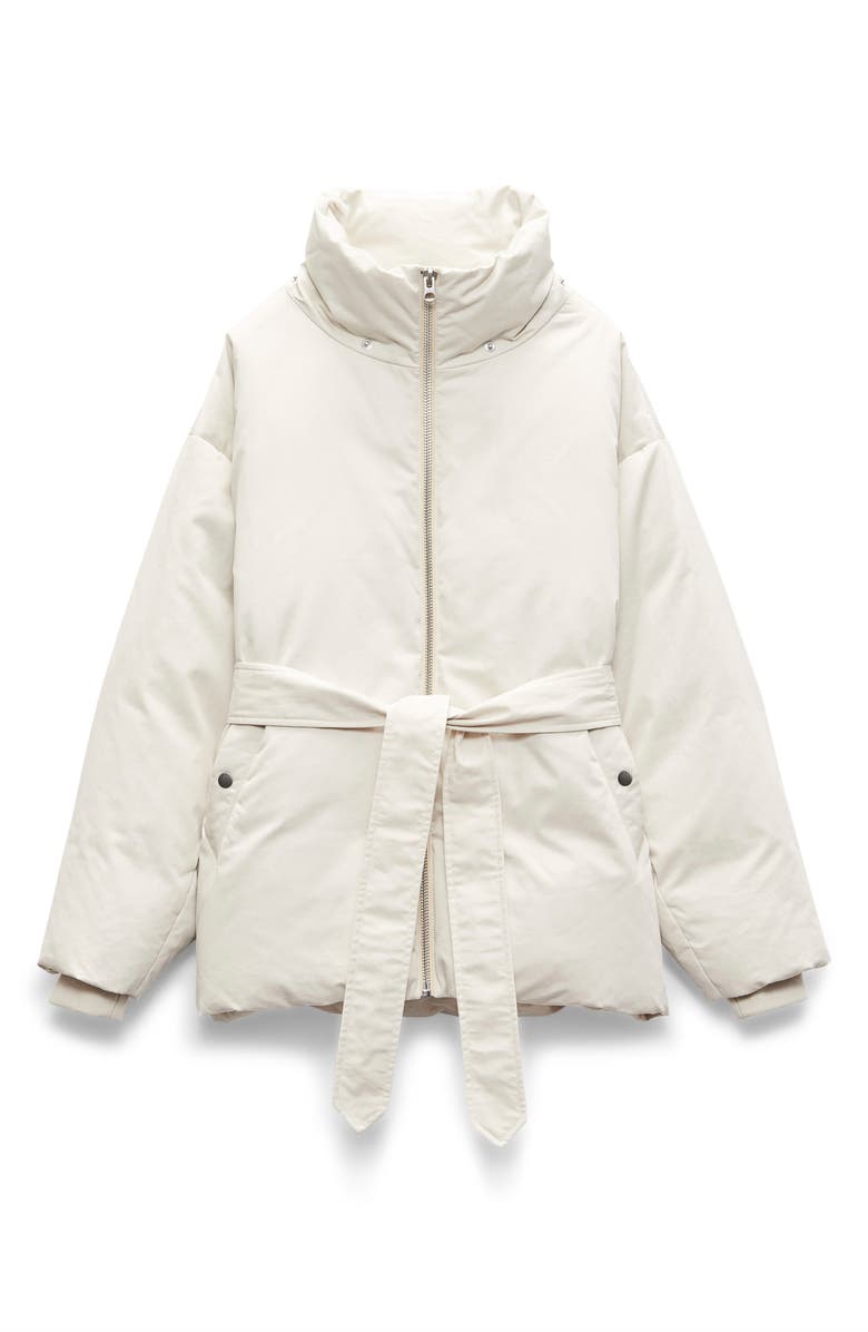 rag & bone Matilda Belted Down Puffer Jacket, Alternate, color, Beige