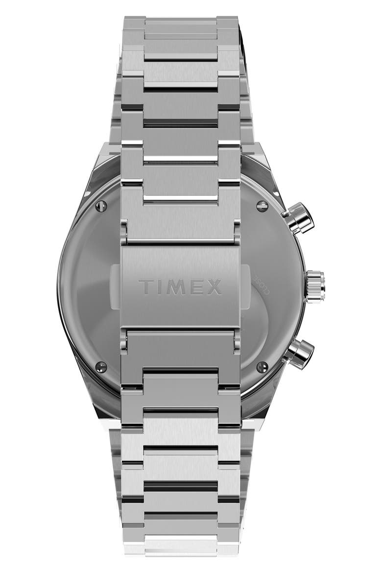 Q Timex Falcon Eye Bracelet Chronograph Watch, 40mm, Alternate, color, STAINLESS STEEL