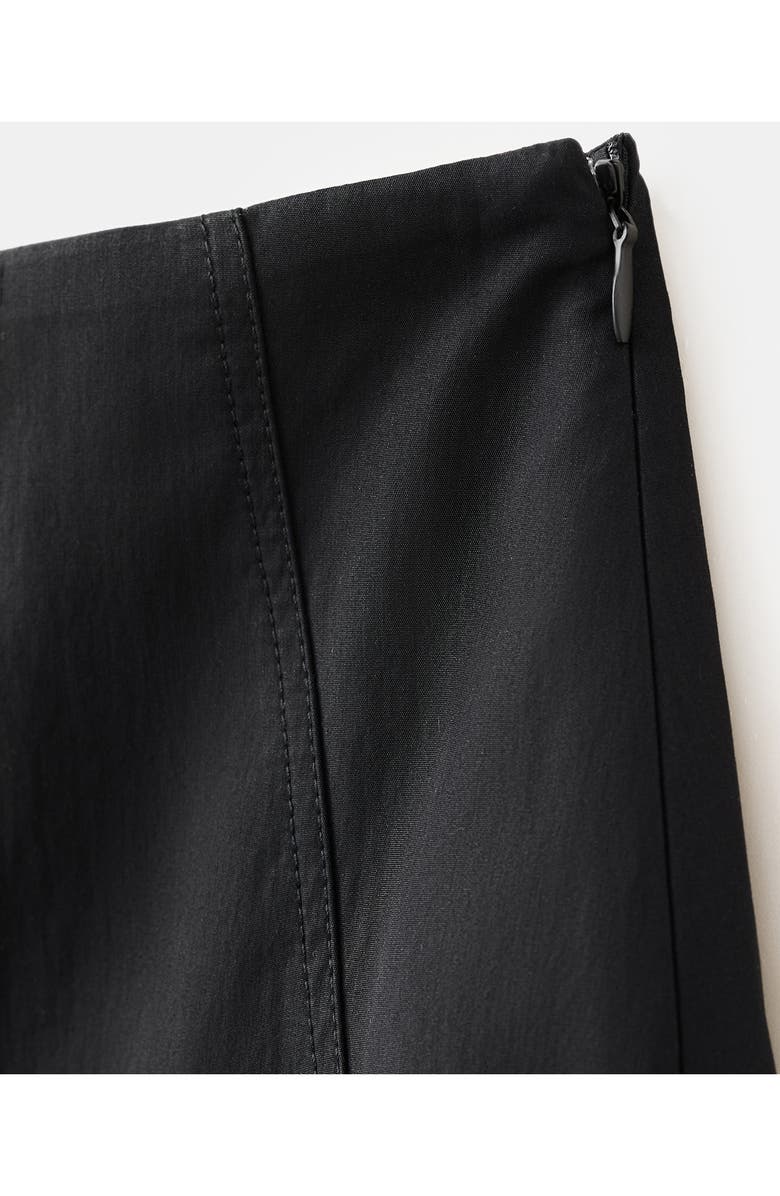 MANGO Stitching A-Line Maxi Skirt, Alternate, color, Black