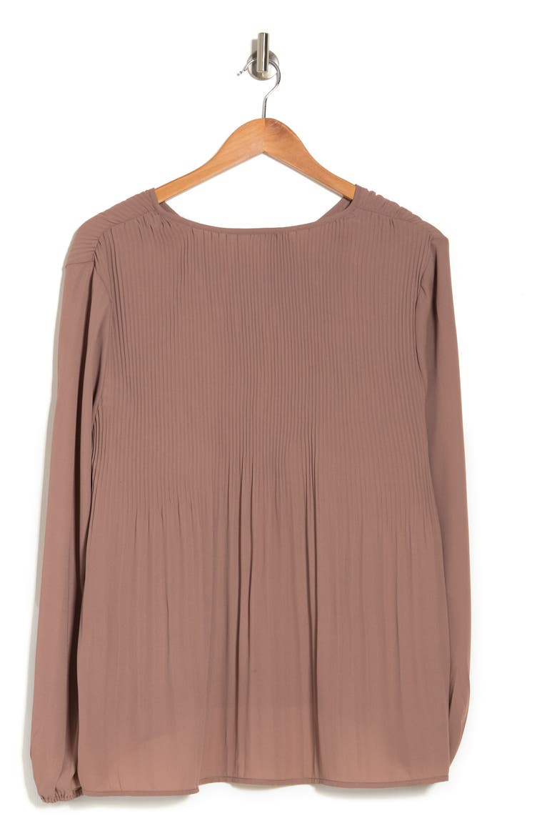 Daniel Rainn Release Pleast Tassel Tie Blouse, Alternate, color, HAZELNUT