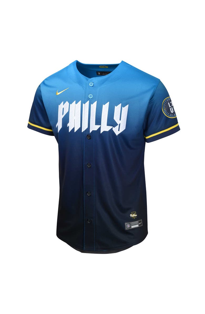 Nike Youth Nike Bryce Harper Blue Philadelphia Phillies 2024 City Connect Limited Player Jersey, Alternate, color, Blue