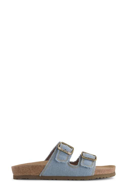 Naot Santa Barbara Canvas Slide Sandal In Light Denim