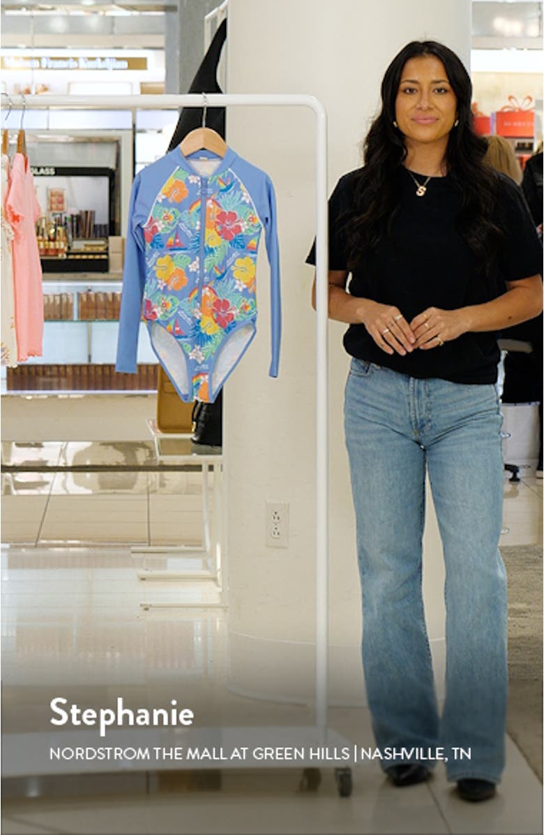 Long Sleeve Rashguard Swimsuit, sales video thumbnail