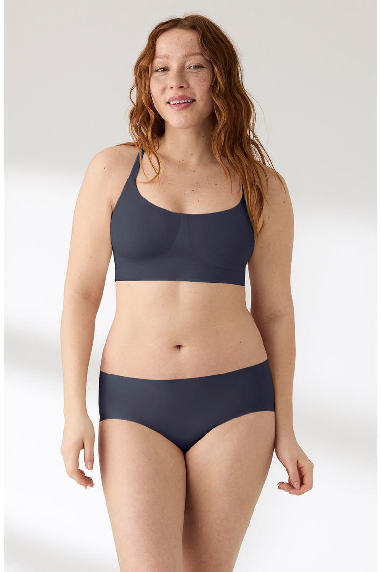 Soft Form Square Neck Wireless Bra, Alternate, color, NIGHTFAL