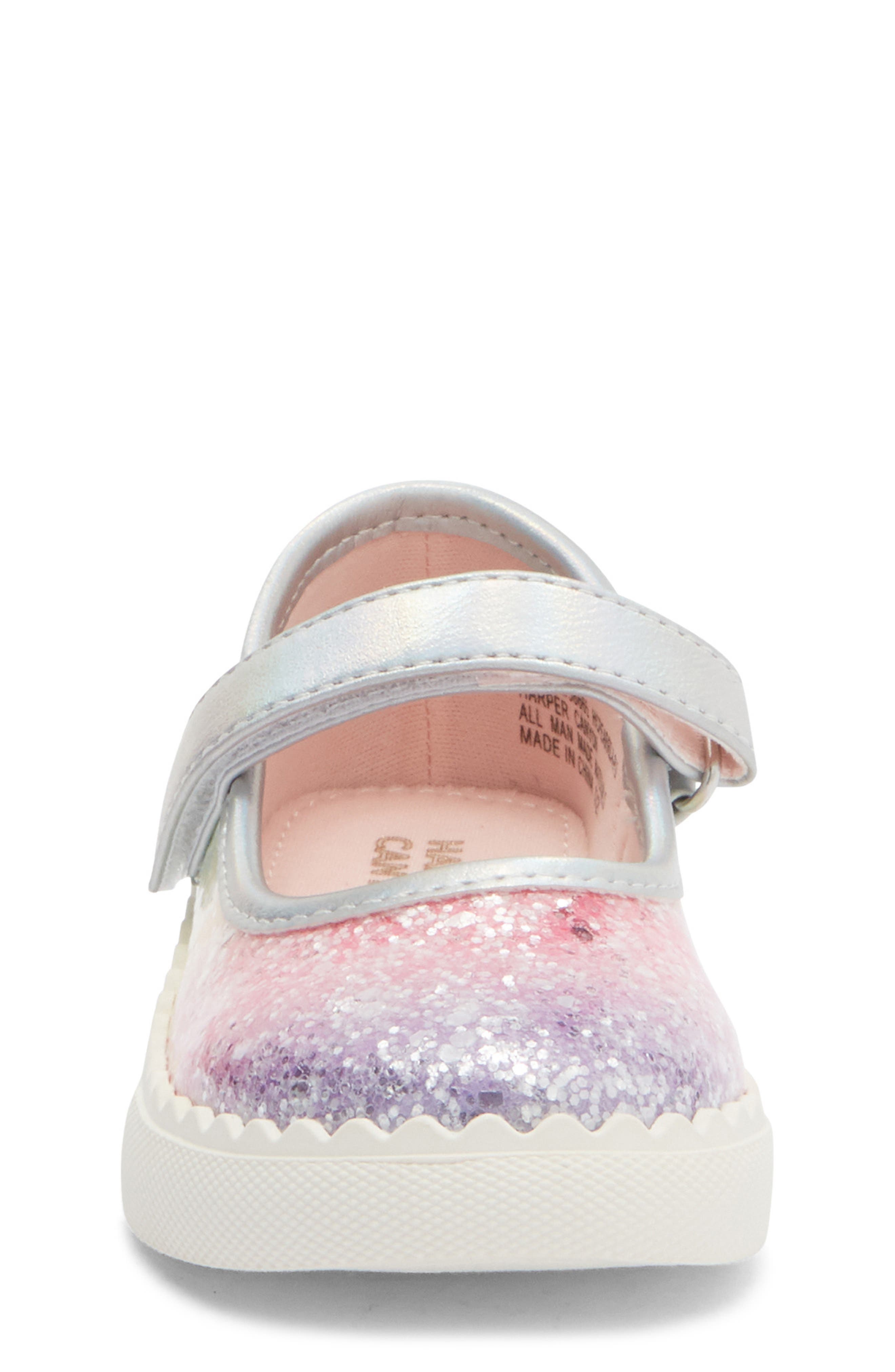 Harper Canyon Kids' Pearlla Play Glitter Sneaker, Alternate, color, Rainbow Multi