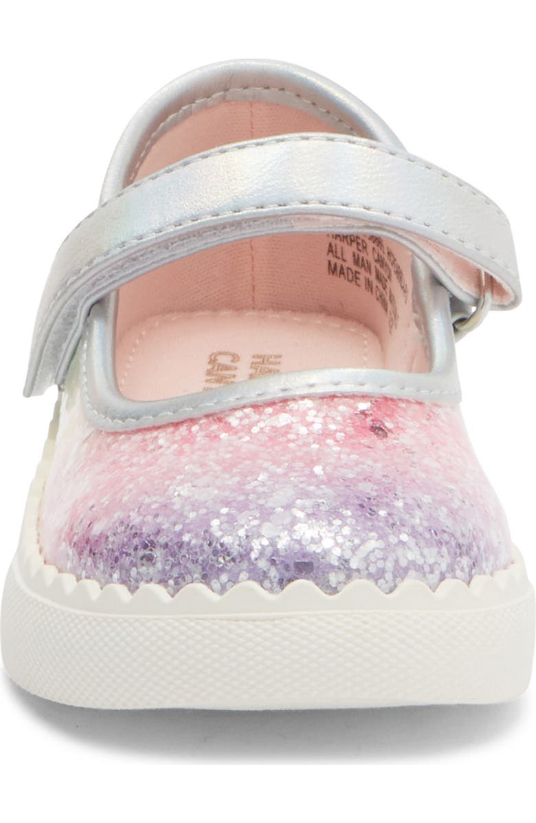 Harper Canyon Kids' Pearlla Play Glitter Sneaker, Alternate, color, Rainbow Multi