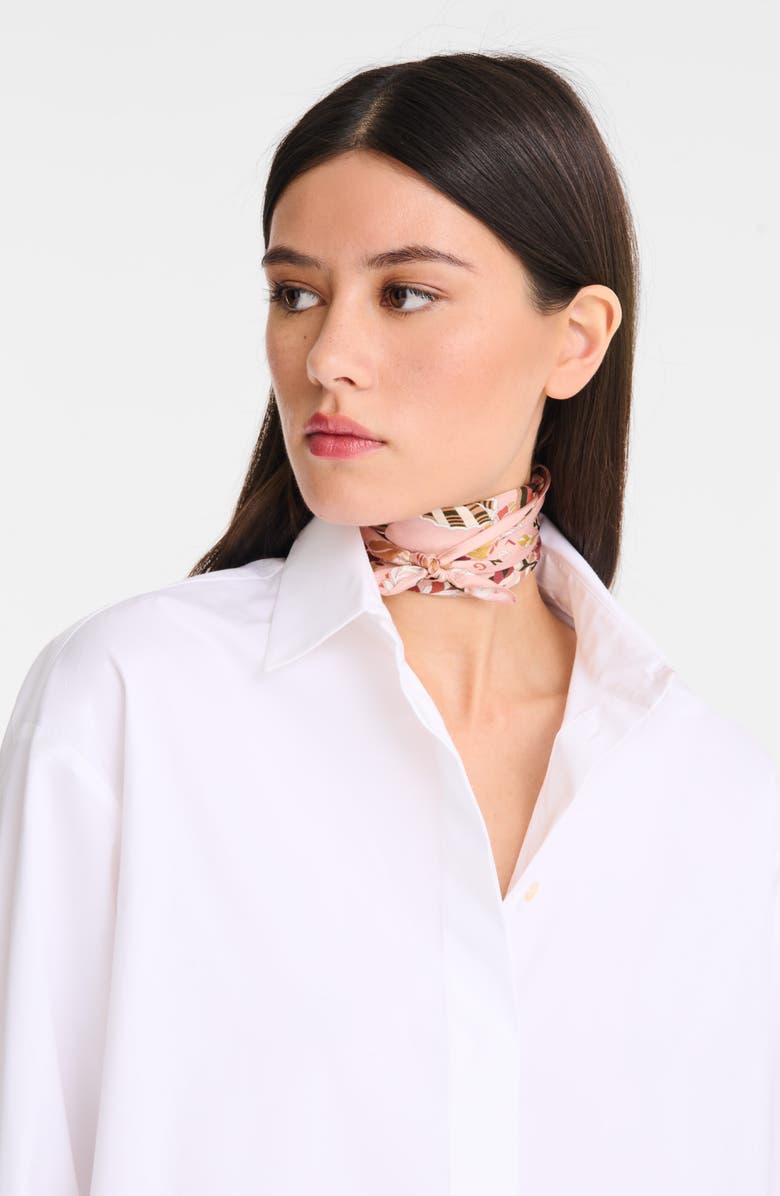 Longchamp Forest Square Silk Scarf, Alternate, color,