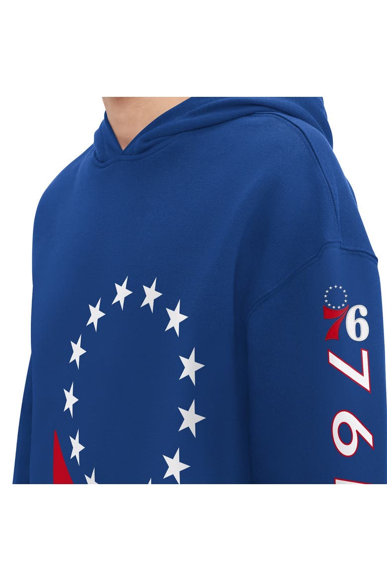 Men's Tommy Jeans Royal Philadelphia 76ers Kenny Pullover Hoodie, Alternate, color, Royal